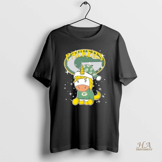 Official Green Bay Packers Football X Unicorn Merry Christmas