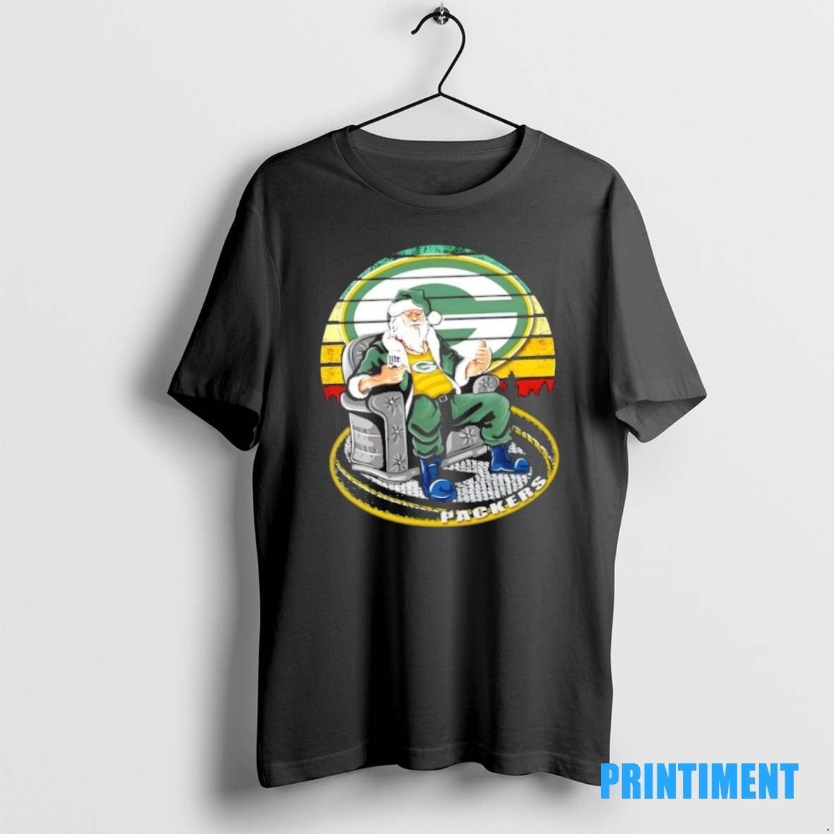 Official Green Bay Packers X Santa Claus Christmas Vintage Tee Sweater
