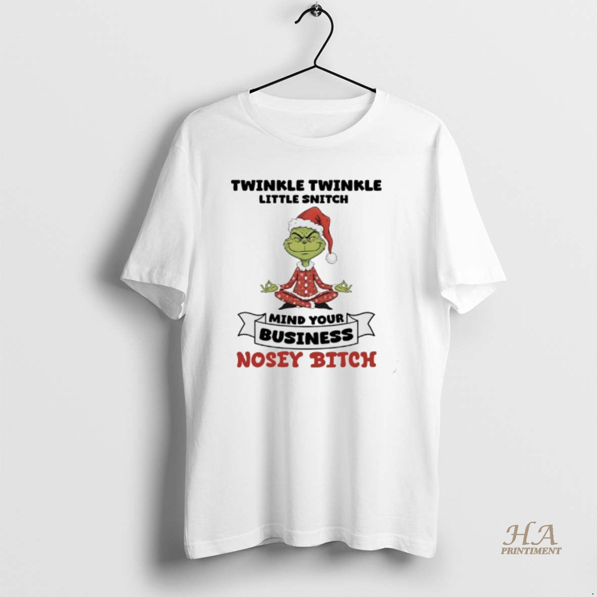 Official Grinch Christmas Yoga Twinkle Twinkle Little Snitch Mind Your Business Nosey Bitch