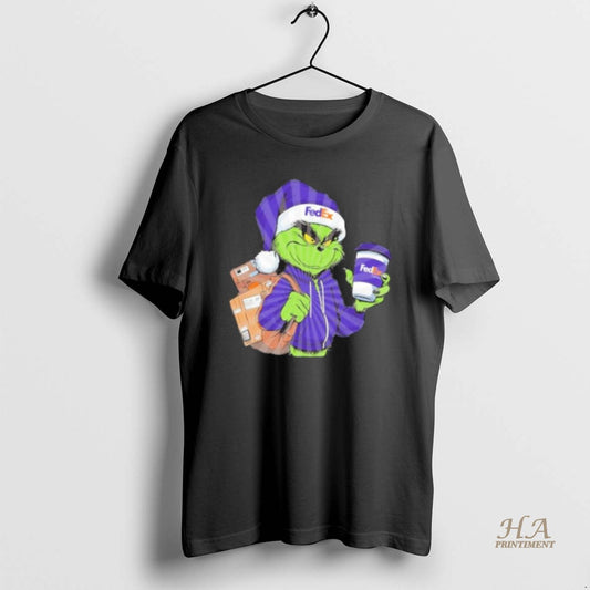 Official Grinch Drink Coffee Fedex Logo