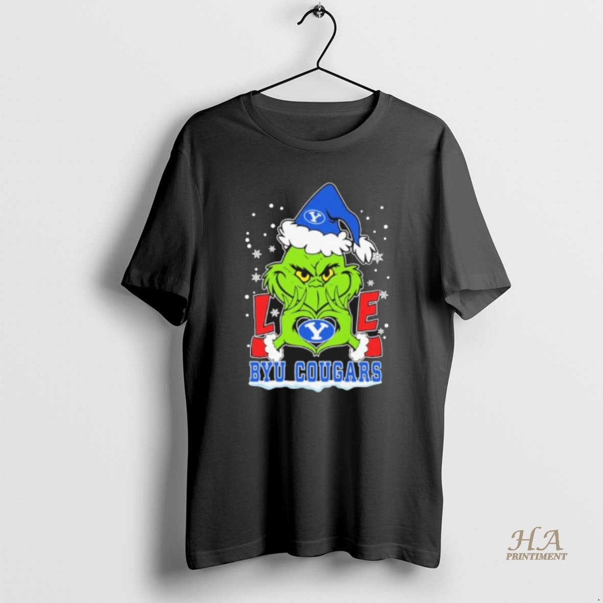 Official Grinch Hand Love Byu Cougar Christmas