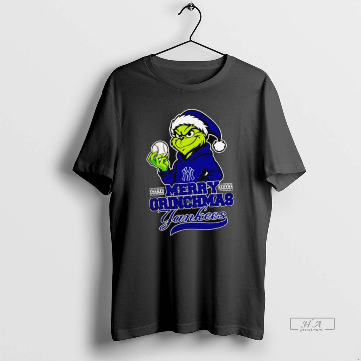 Official Grinch New York Yankees Baseball Merry Christmas