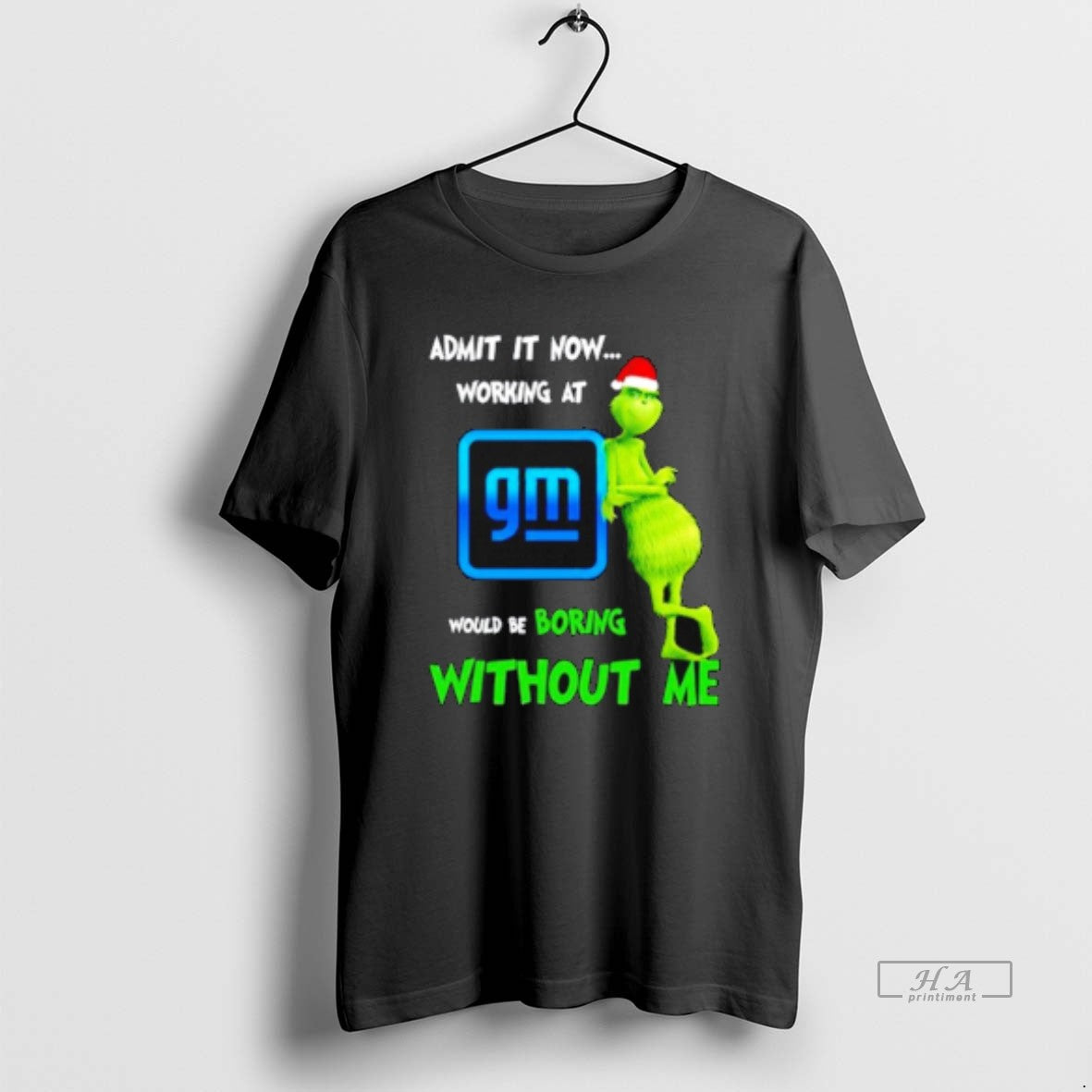 Official Grinch Santa Admit It Now Working At General Motors Logo Would Be Boring Without