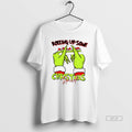 Official Grinch Santa Hat Rolling Up Some Christmas Spirit Merry Christmas 2025