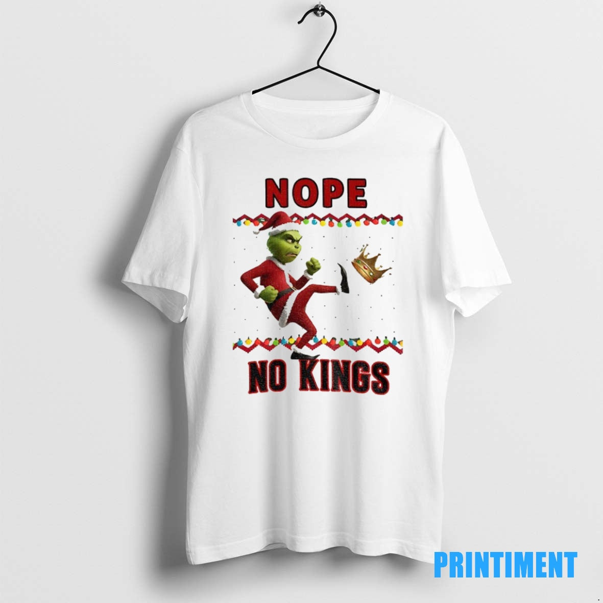 Official Grinch Ugly Xmas Nope No Kings Anti Maga Christmas 2025 Tee Sweater