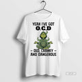 Official Grinch Yoga Yeah Ive Got Ocd Old Cranky And Dangerous Shirt