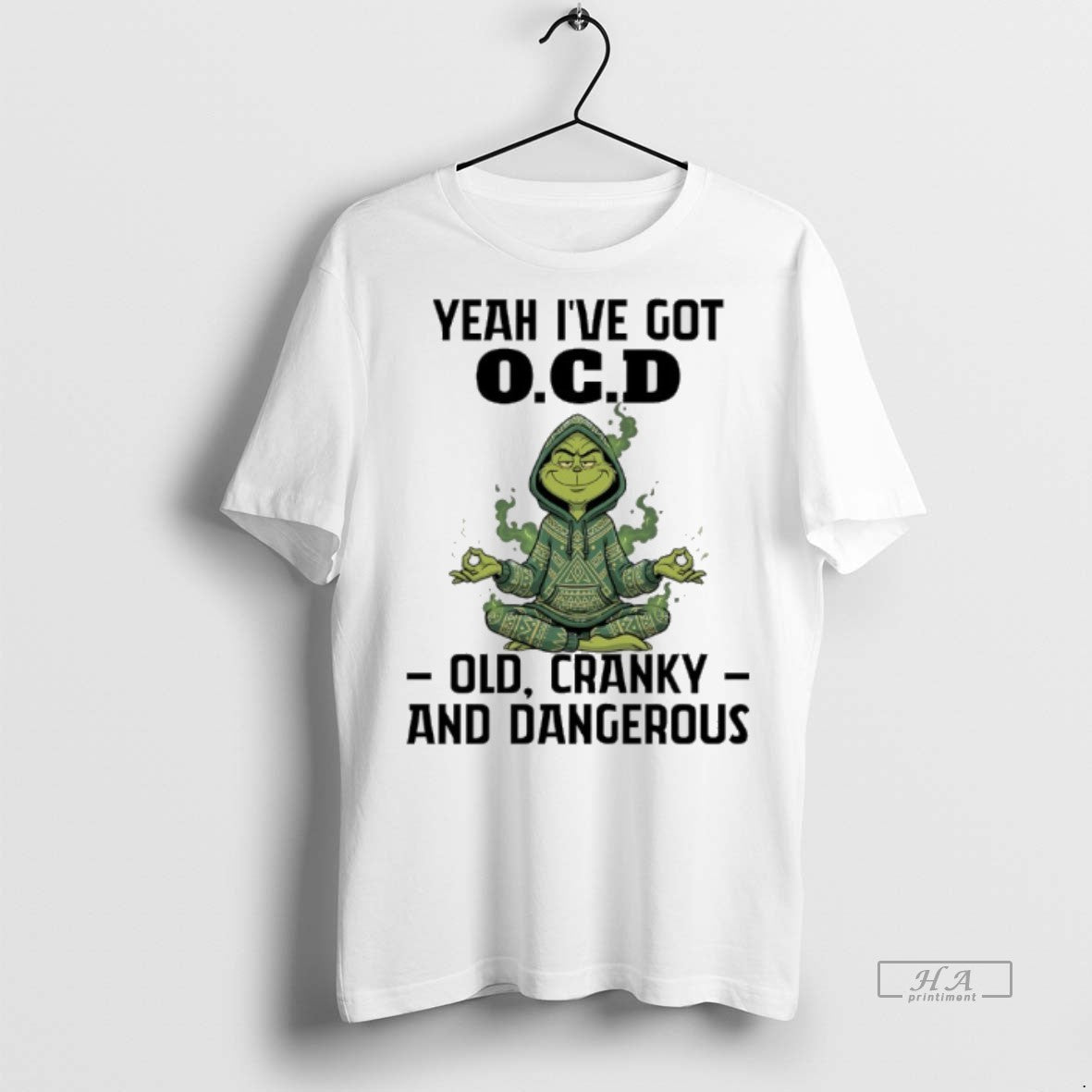 Official Grinch Yoga Yeah Ive Got Ocd Old Cranky And Dangerous Shirt
