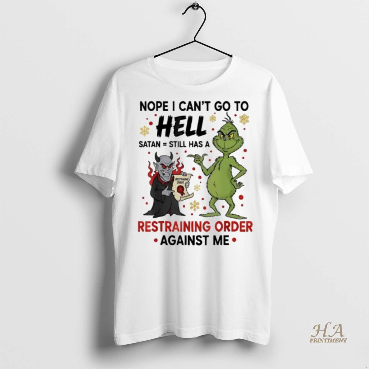 Official Grinch And A Devil Nope I Cant Go To Hell Satan Still Has
