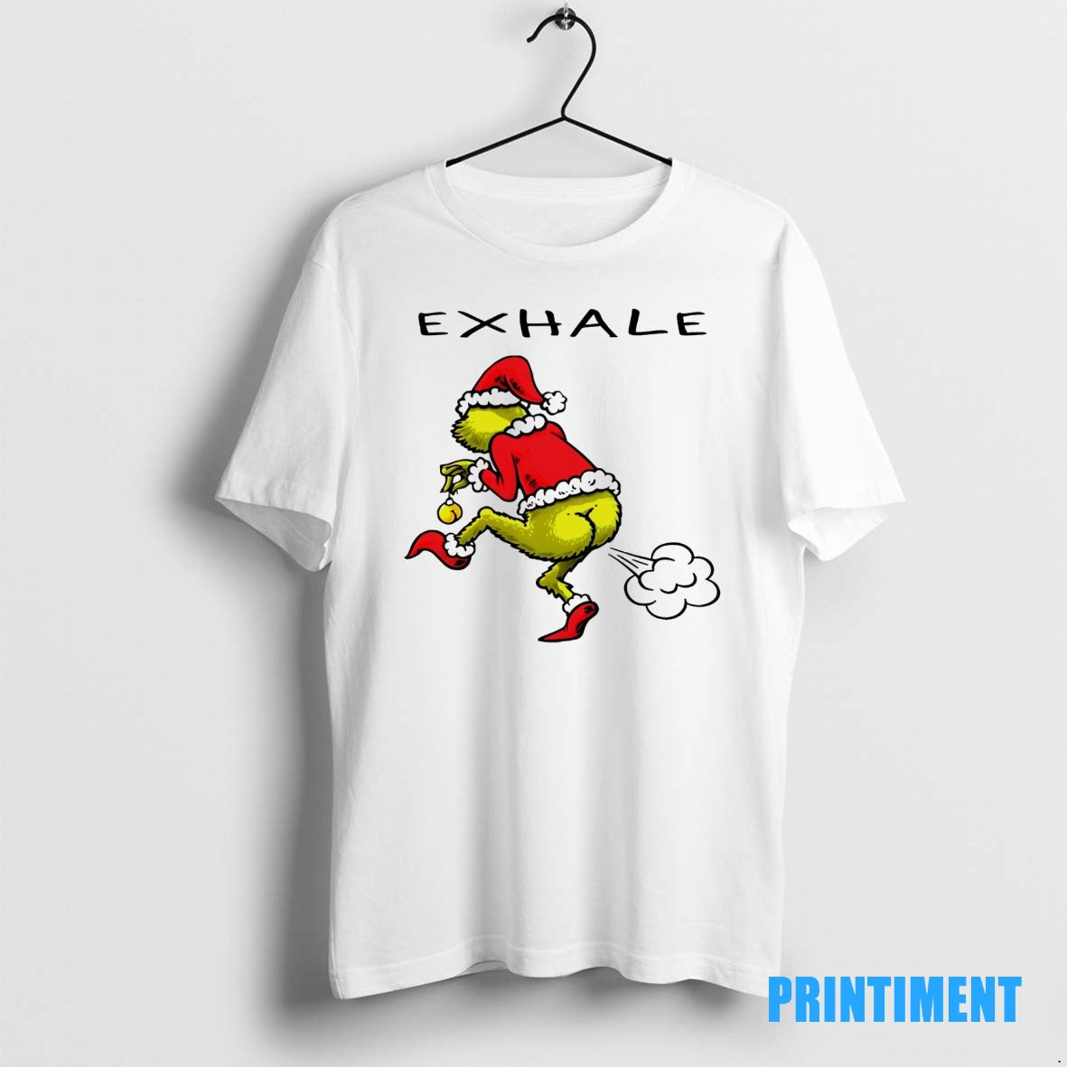 Official Grinch Exhale Christmas Tee Sweater