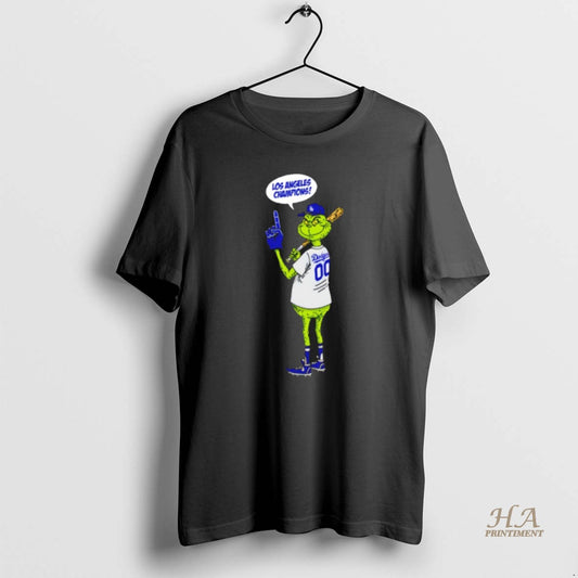 Official Grinch Fan Of Los Angeles Dodgers Champions World Series 2025 Merry Christmas