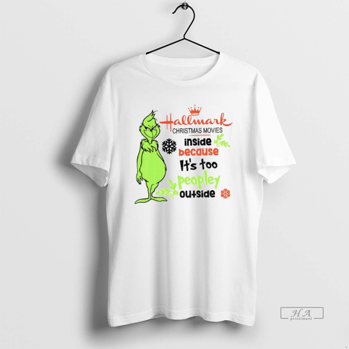 Official Grinch Hallmark Christmas Movies Inside Because Its Too Peopley Outside Merry Christmas