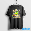 Official Grinch Is Holding A Ball And Smiling At Army Black Knights Fans Christmas Tee