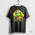 Official Grinch Is Holding A Ball And Smiling At Iowa Hawkeyes Fans Christmas Shirt