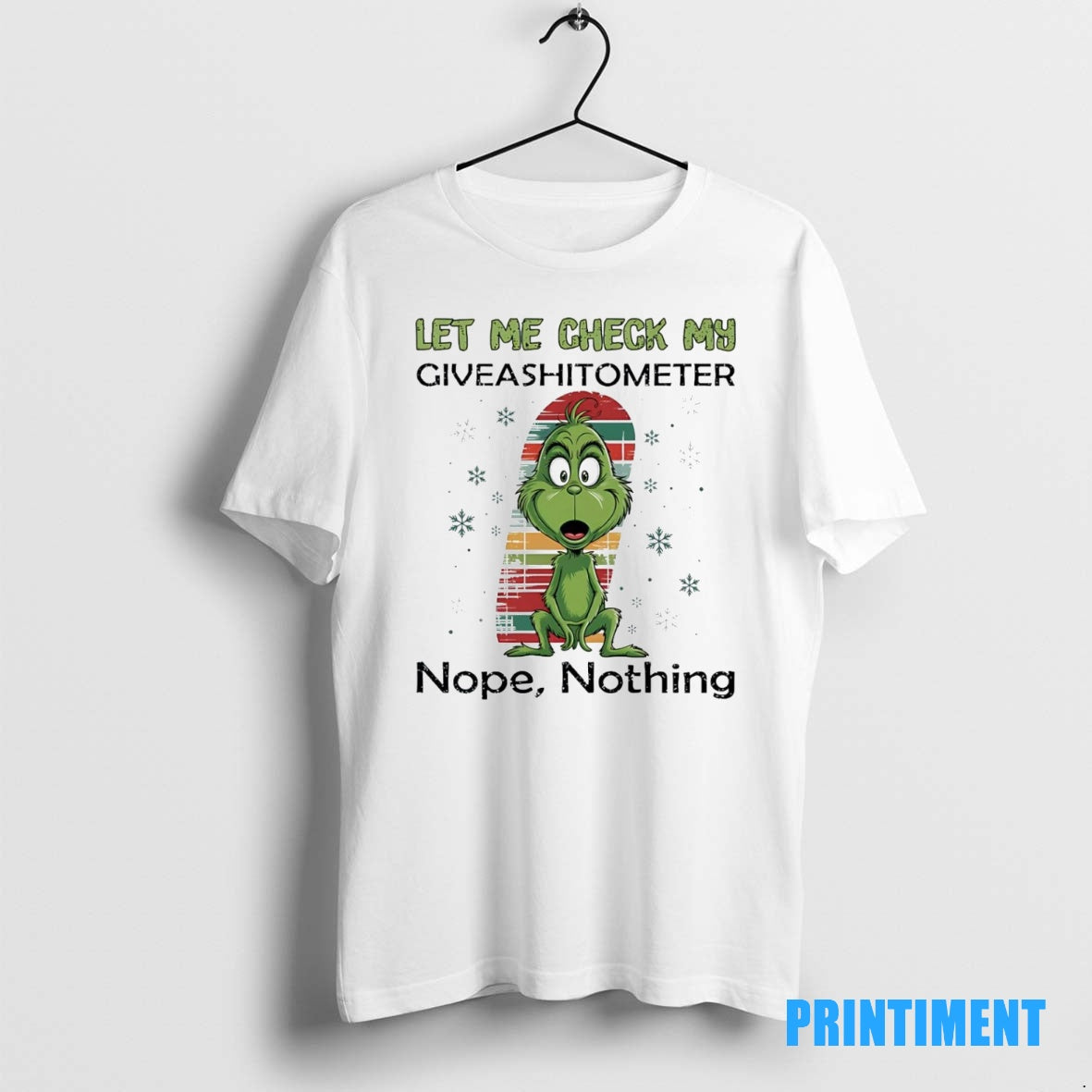 Official Grinch Let Me Check My Giveashitometer Nope Nothing Tee Sweater