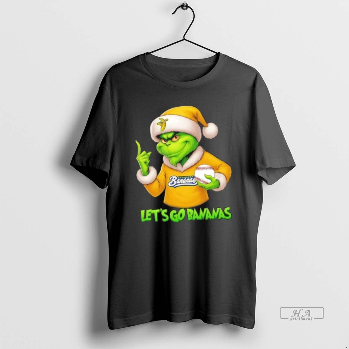 Official Grinch Lets Go Savannah Bananas Baseball
