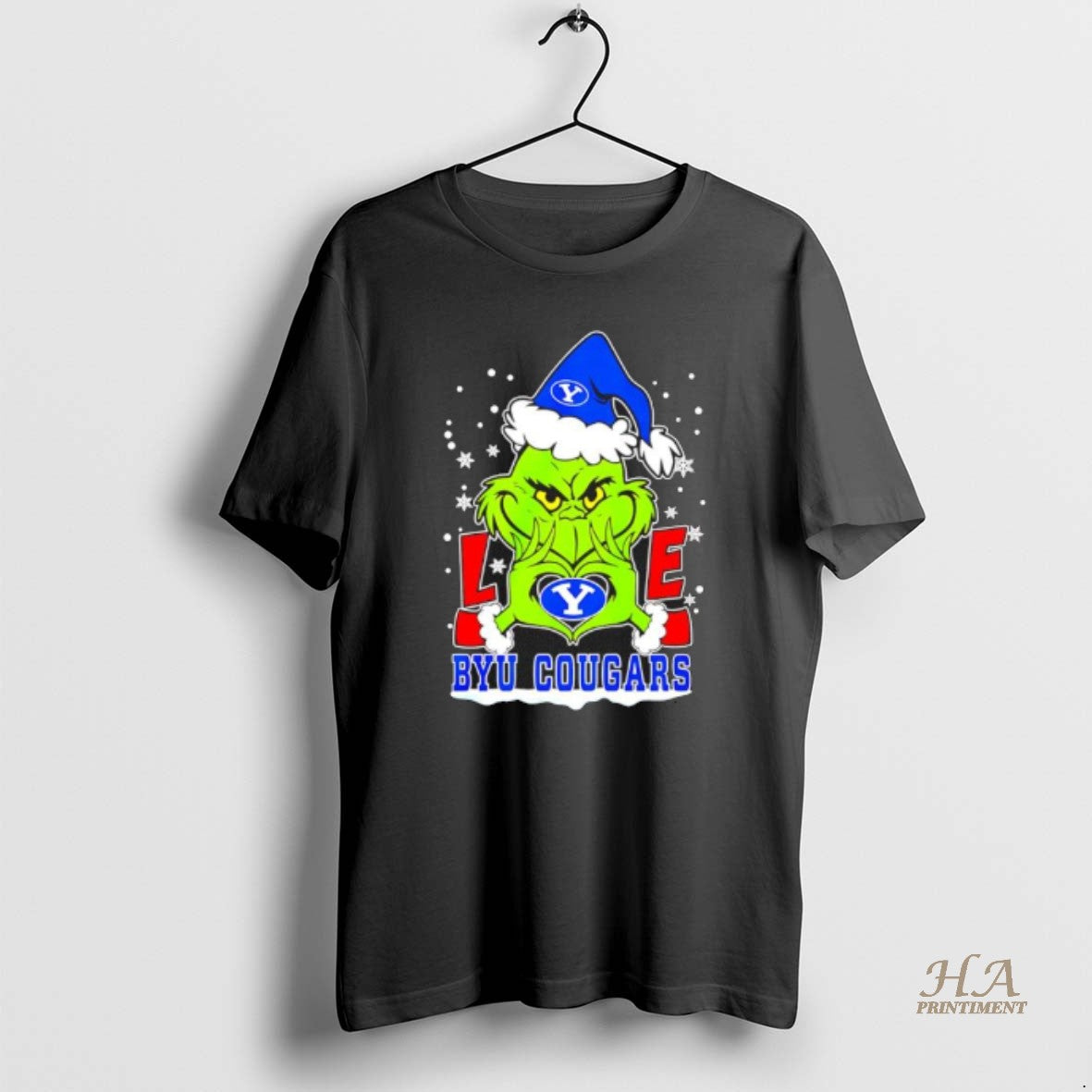 Official Grinch Love Byu Cougars Christmas 25