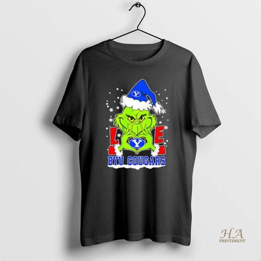 Official Grinch Love Byu Cougars Christmas 25