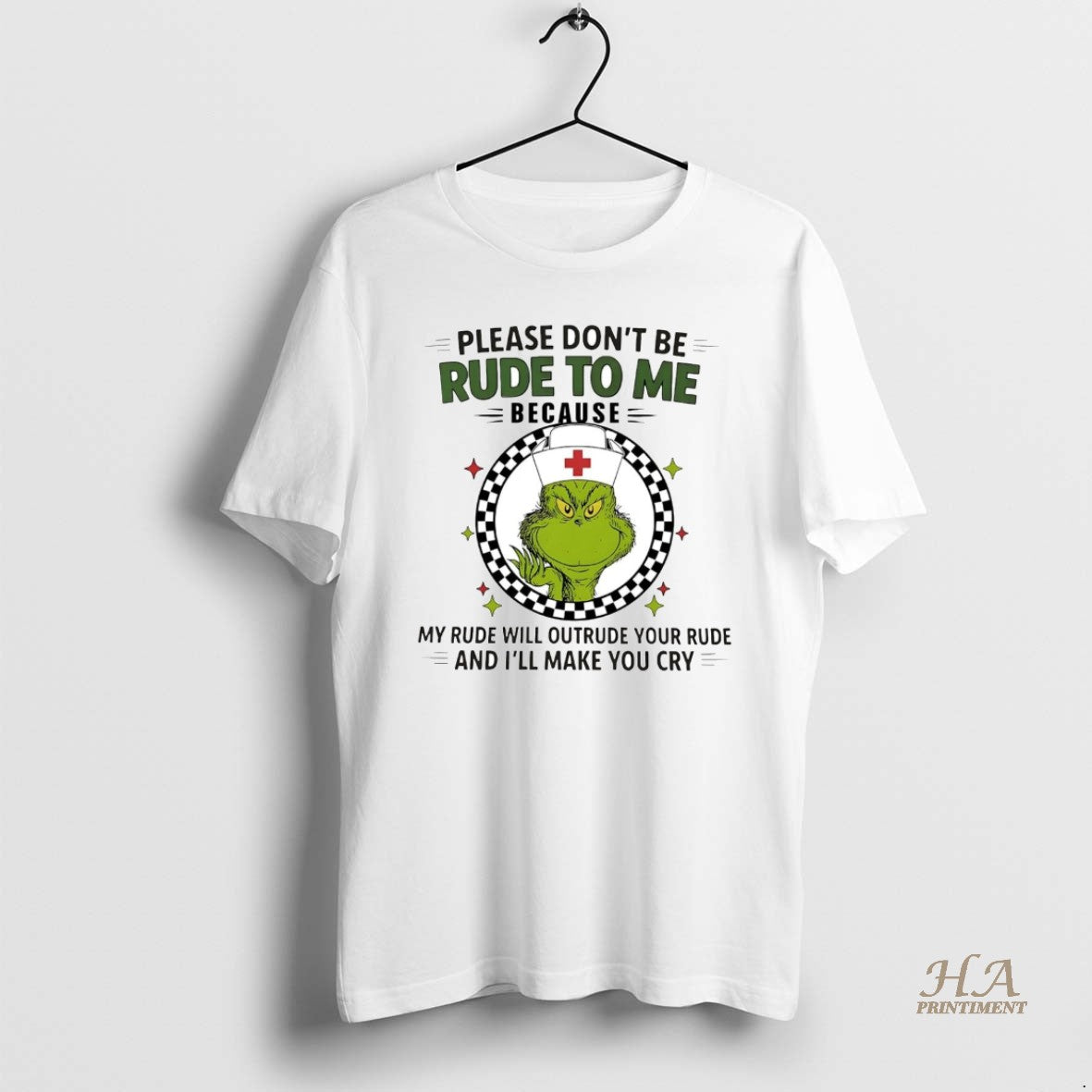 Official Grinch Please Dont Be Rude To Me Because Ill Make You Cry Christmas