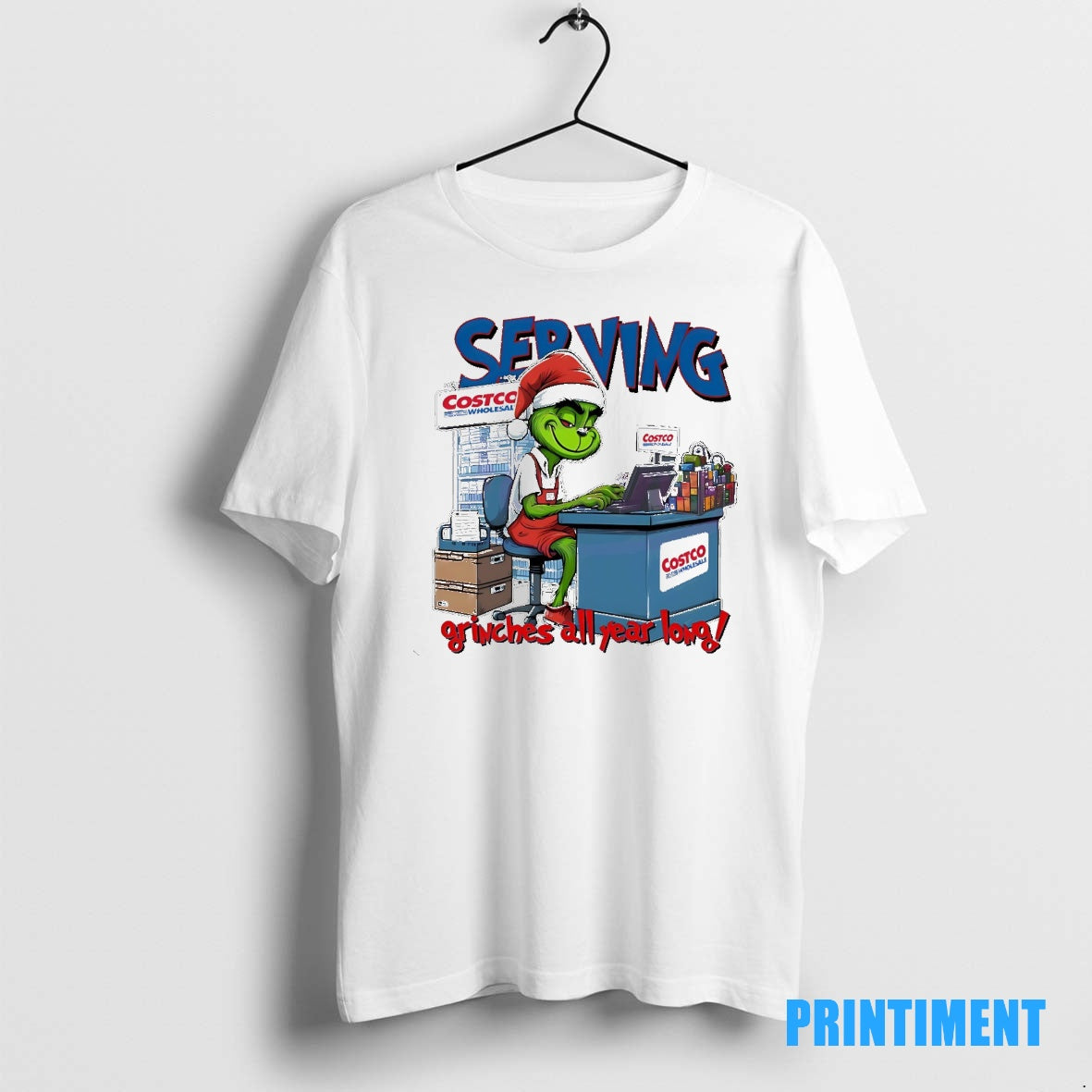 Official Grinch Serving Grinches All Year Long Christmas Funny Tee Sweater