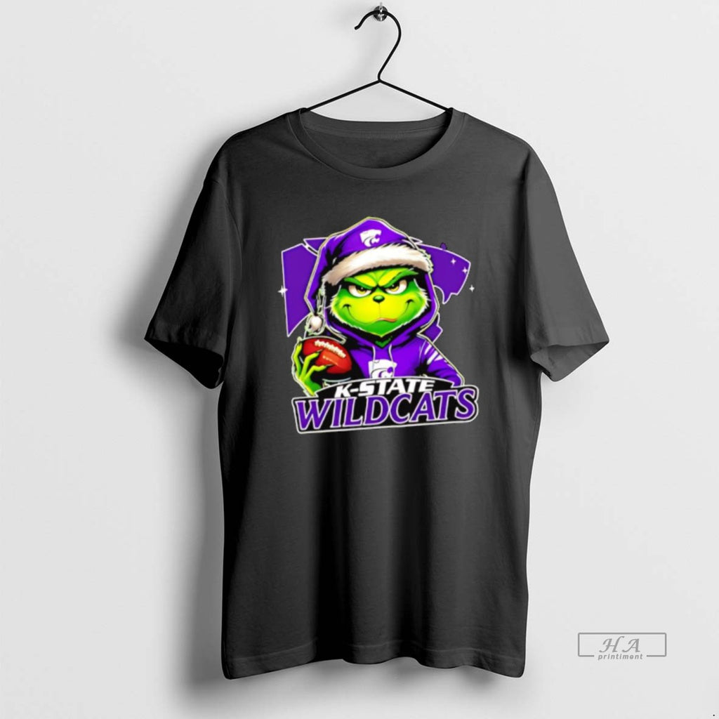 Official Grinch Wearing With Kansas State Wildcats Logo