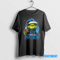 Official Grinch With Santa Hat X Carolina Panthers Merry Christmas Tee Sweater