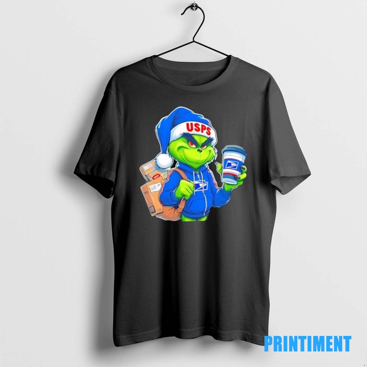 Official Grinch X Usps Merry Christmas Tee Sweater