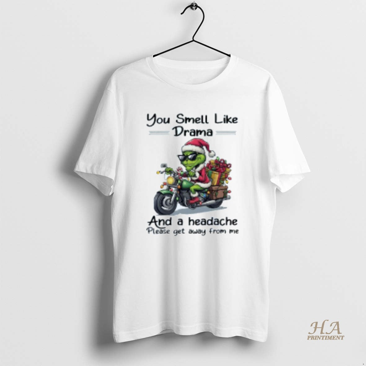 Official Grinch You Smell Like Drama And A Headache Please Get Away From Me Christmas