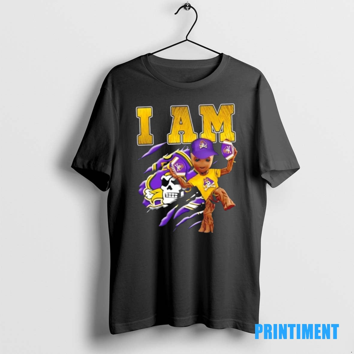 Official Groot I Am East Carolina Pirates Fan Tee Sweater