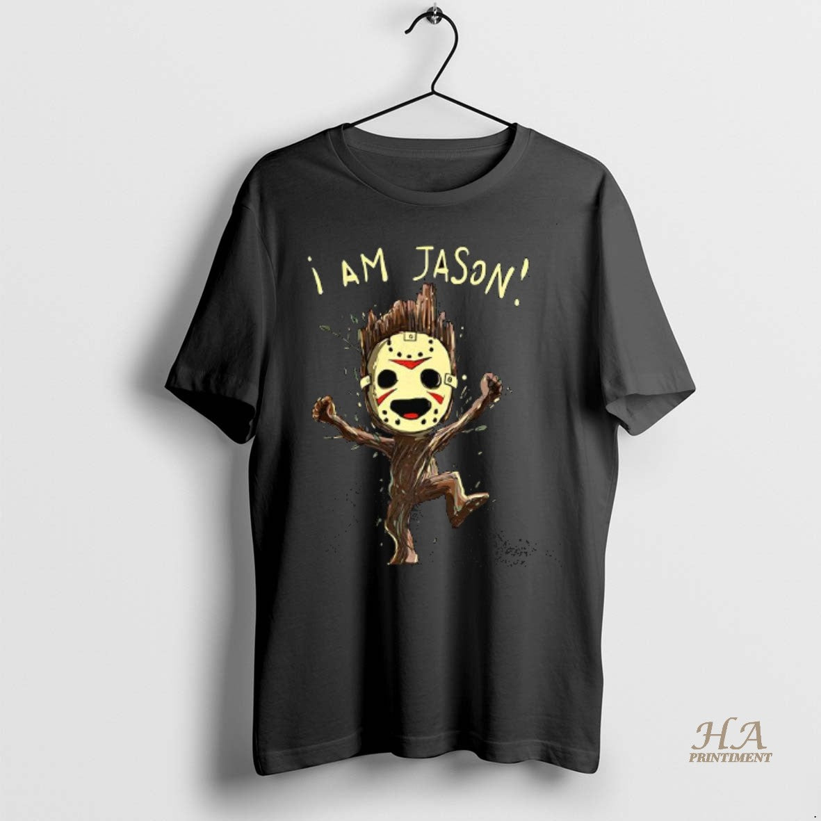 Official Groot I Am Jason Voorhees Funny Shirt