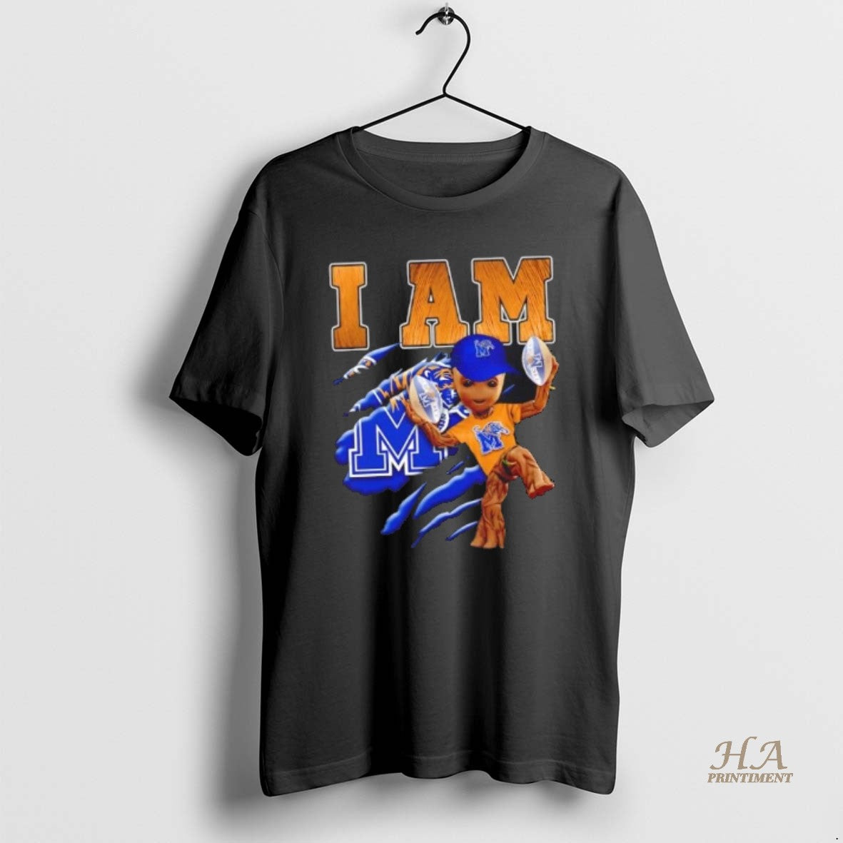 Official Groot I Am Memphis Tigers Fan