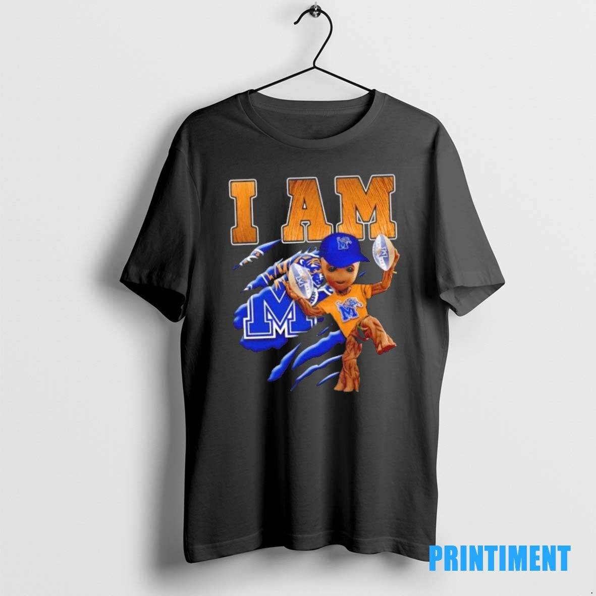 Official Groot I Am Memphis Tigers Fan Tee Sweater