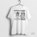 Official Grumpy Rabbit My Peace Is Sacred So Take Your Bullshit Somewhere Holy Shirt