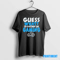 Official Guess What Id Rather Be Gaming Black Tee Sweater