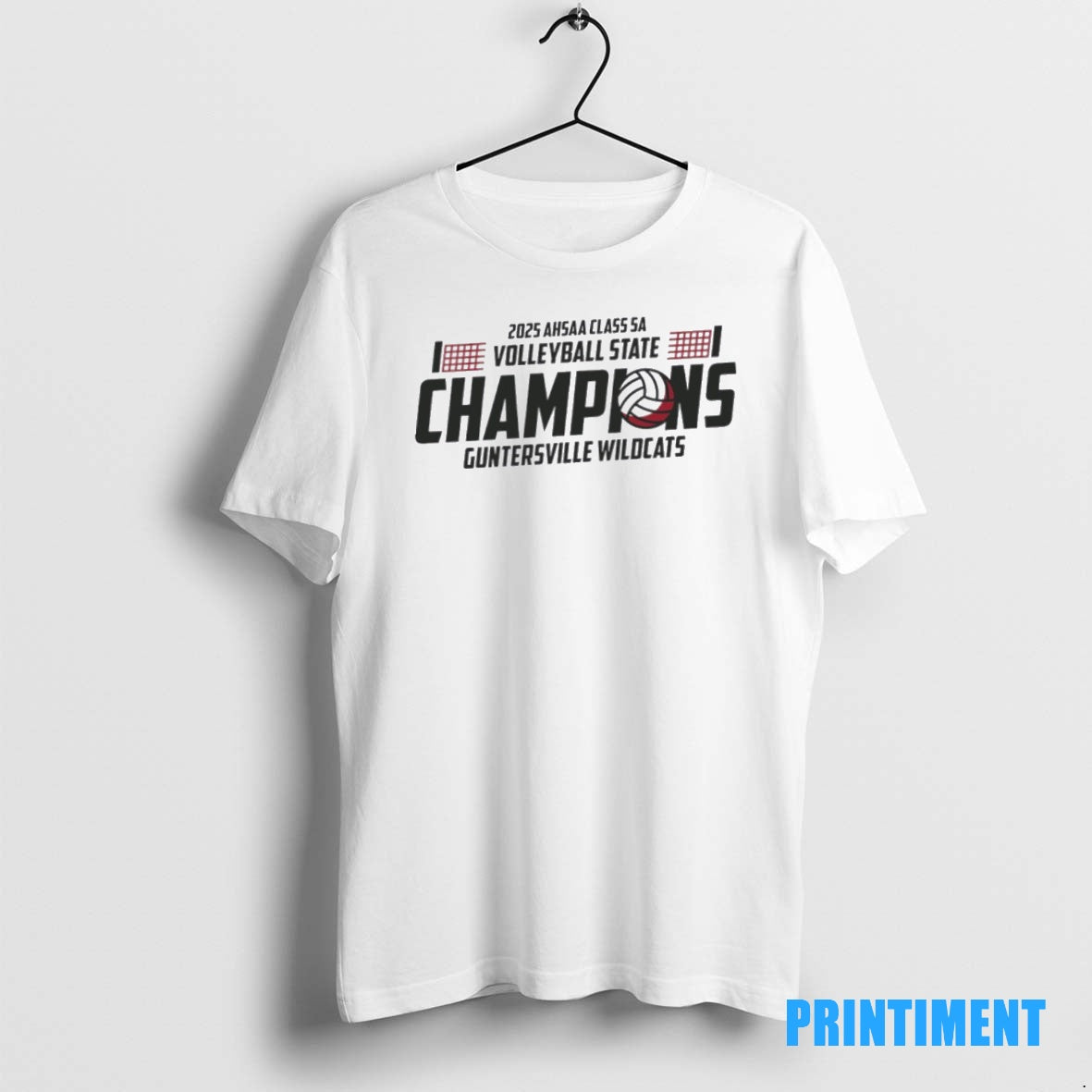 Official Guntersville Wildcats 2025 Ahsaa Volleyball 5a State Champions Tee Sweater