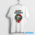 Official Happy Holidays Max Velocity Santa Hat And Christmas Lights Tee Sweater