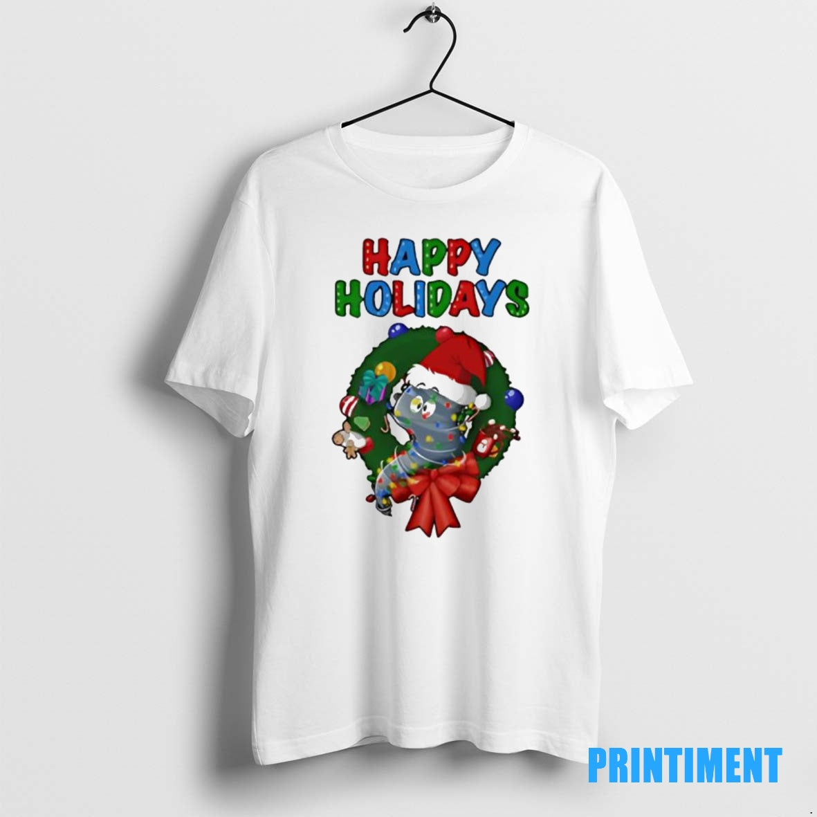 Official Happy Holidays Max Velocity Santa Hat And Christmas Lights Tee Sweater
