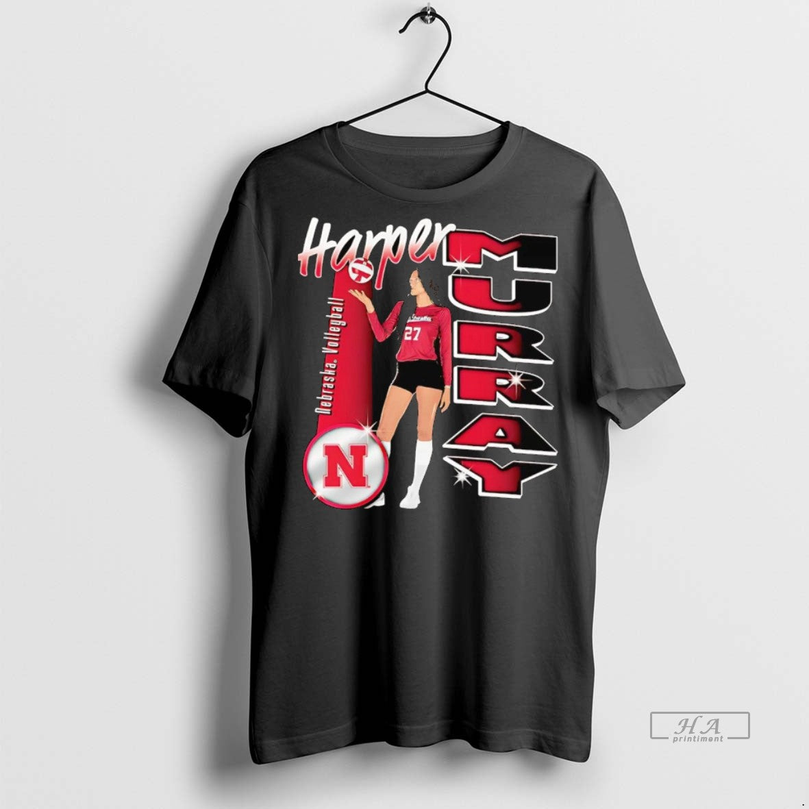 Official Harper Murray Picture Nebraska Cornhuskers Shirt