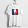 Official Haunted France Flag Sticker Spooky Tricolor French Decal