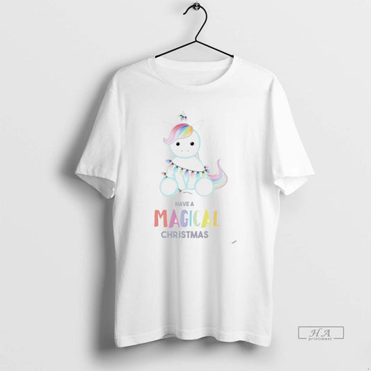 Official Have A Magical Christmas Unicorn Light String White