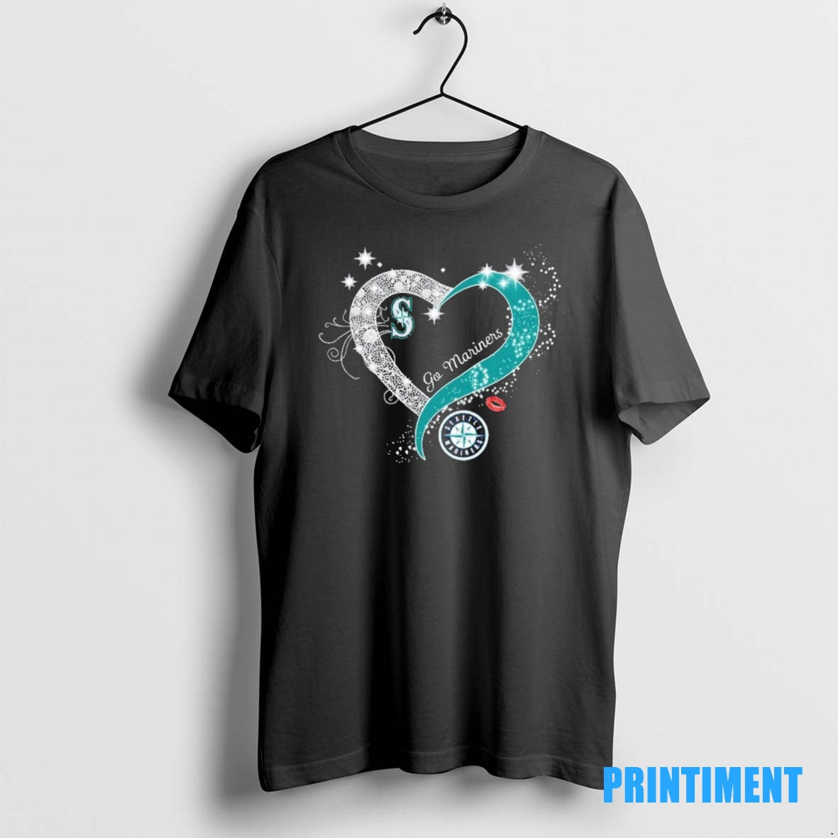 Official Heart Seattle Mariners Go Mariners Tee Sweater