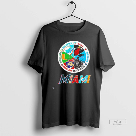 Official Heat Dolphins Marlins Panthers Hurricanes Miami Cf Miami Team Sport Logo