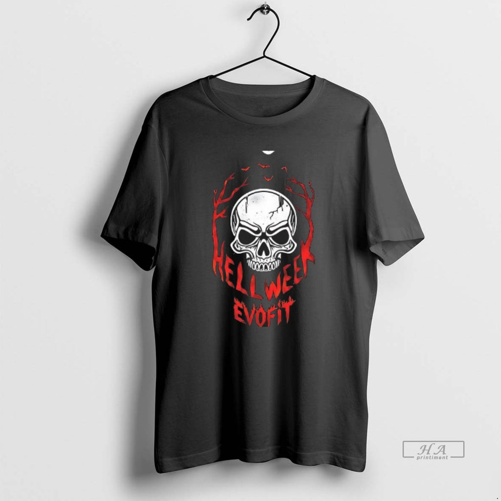 Official Hell Week Evofit Skull Halloween Logo