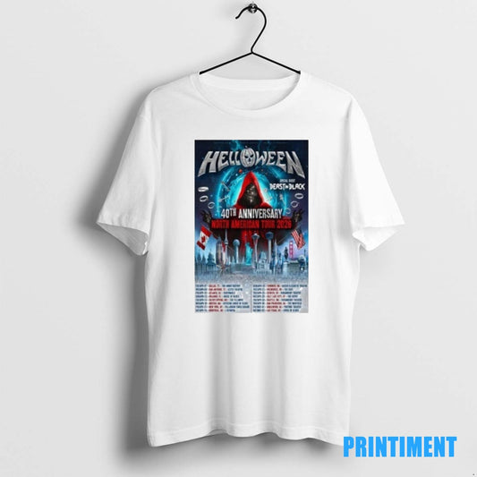 Official Helloween 40th Anniversary North American Tour 2026 Tee Sweater