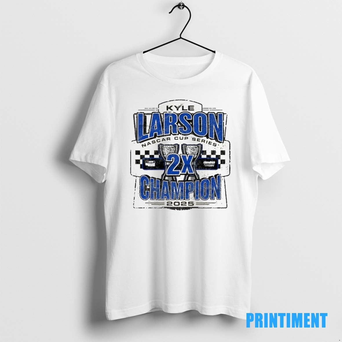 Official Hendrick Motorsports Team Kyle Larson Two Time Nascar Cup Series Champion Vintage Car Tee
