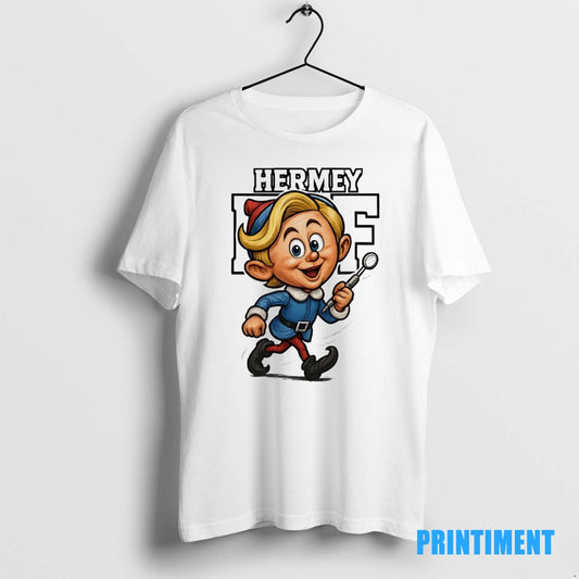 Official Hermey The Elf Caricature Christmas Tee Sweater