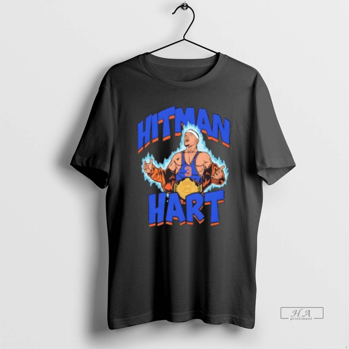 Official Hitman Hart Caricature Graphic