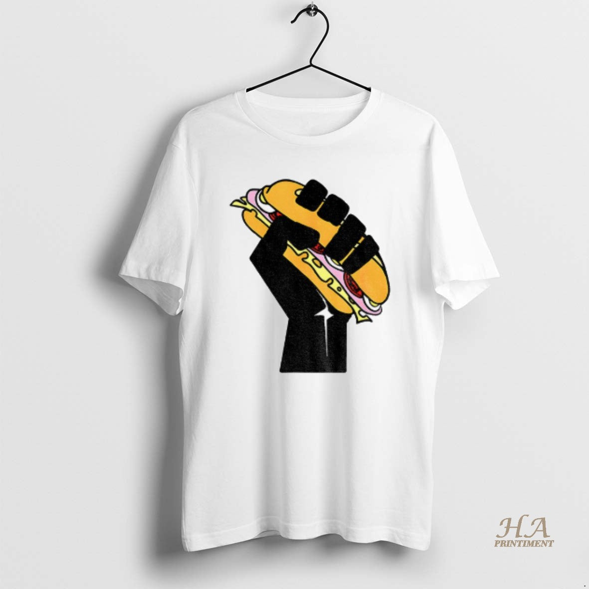 Official Hoagie Sandwich Guy Black Fist Resist Fascism Anti Trump