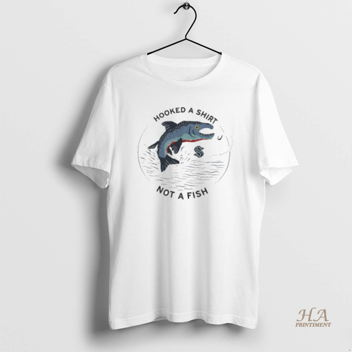 Official Hooked A Not A Fish Graphic Fishing
