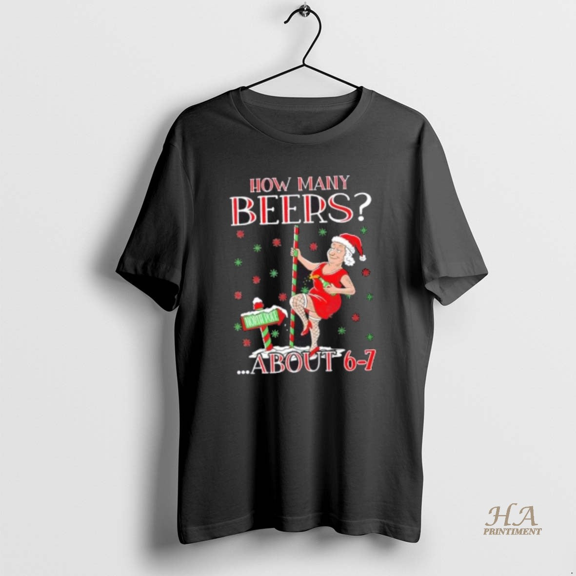 Official How Many Beers 6 7 Mrs Clause Ugly