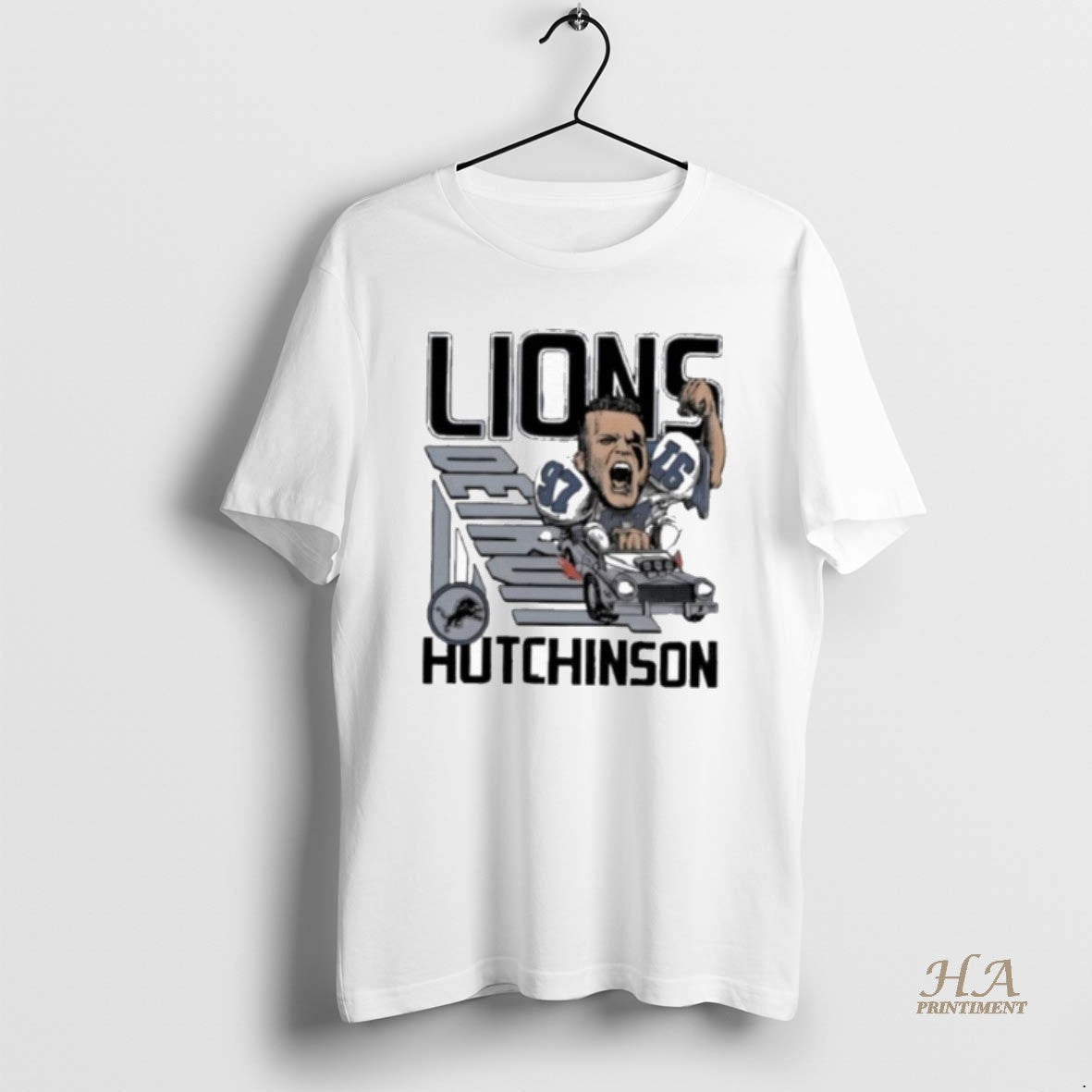 Official Hutchinson Detroit Lions Signature Player Logo